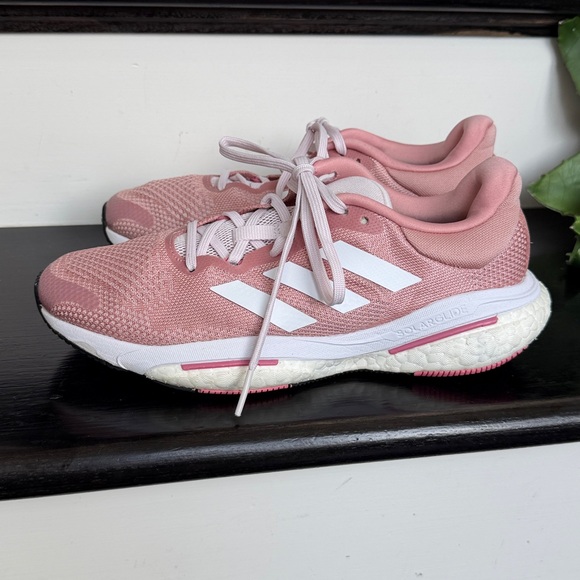 Adidas Solar Glide 5 running shoes in a pink color-way women’s 7.5 - Picture 3 of 8